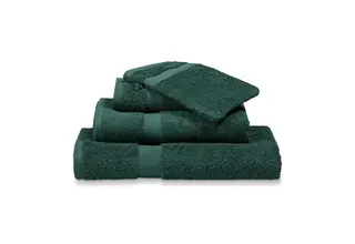 Vandyck Prestige gant de toilette uni vert foncé 16x22