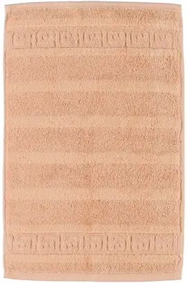 Cawö Noblesse Uni Gastendoekje 30x50 Zalm