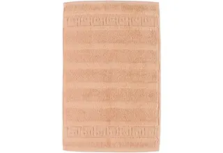 Cawö Noblesse Uni Gastendoekje 30x50 Zalm