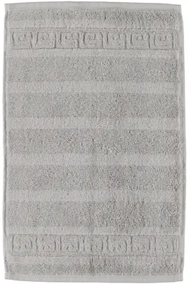 Cawö Noblesse Uni Gastendoekje 30x50 Zilver
