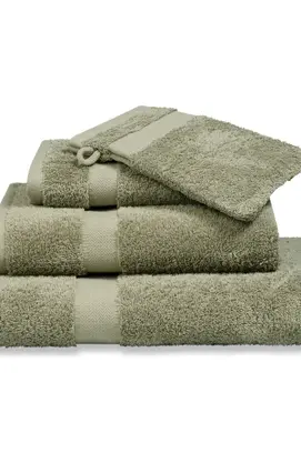 Vandyck Prestige Plain Smoke Green Washandje 16x22