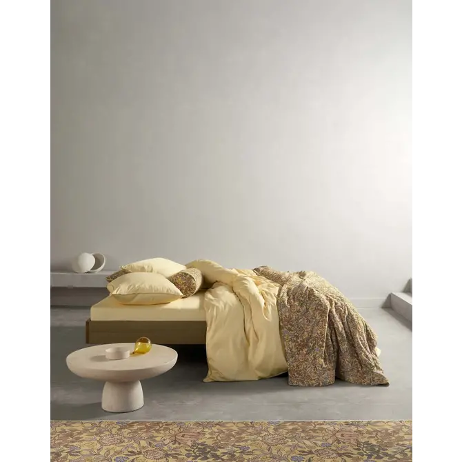 Essenza Minte housse de couette Yellow straw 1p set 140x220