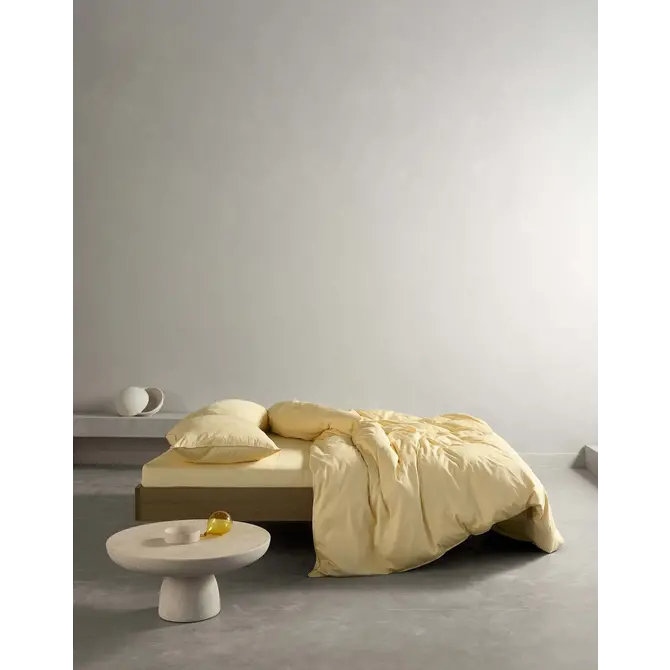 Essenza Minte housse de couette Yellow straw 2p set 240x220