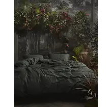 Essenza Minte  dekbedovertrek Anthracite 1p set 140x220