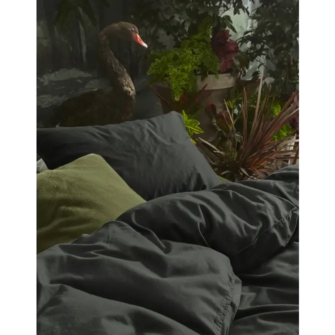 Essenza Minte housse de couette Anthracite 1p set 140x220