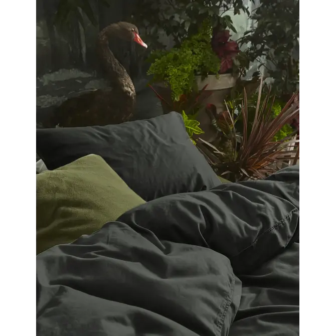 Essenza Minte housse de couette Anthracite 2p set 260x220