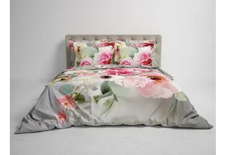 Heckett & Lane Rebecca Housse de couette 200x200/220 Gris