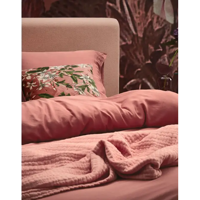 Essenza Minte  dekbedovertrek Dusty rose 2p set 200x220 Essenza Minte  dekbedovertrek Dusty rose 2p set 200x220