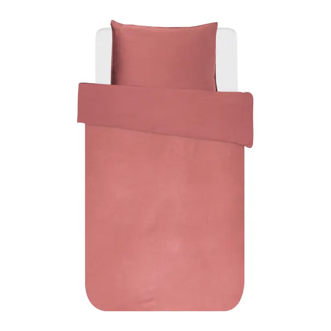 Essenza Minte  dekbedovertrek Dusty rose 2p set 200x220 Essenza Minte  dekbedovertrek Dusty rose 2p set 200x220