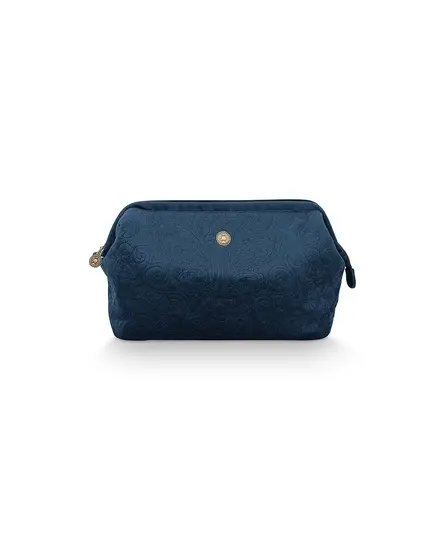 Pip Studio Cosmetic Purse Extra Large Velvet Quiltey Days Blue 30x20.7x