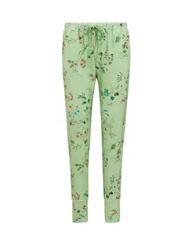 Pip Studio Bobien Long Trousers Kawai Flower Light Green XXL