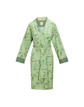 Pip Studio Nisha Kimono Kawai Flower Light Green S