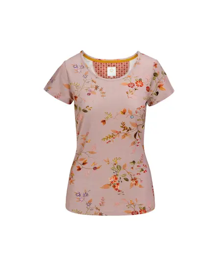 Pip Studio Tilly Short Sleeve Top Kawai Flower Light Pink L