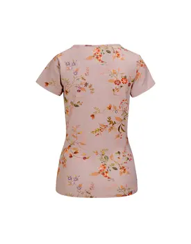 Pip Studio Tilly Short Sleeve Top Kawai Flower Light Pink L