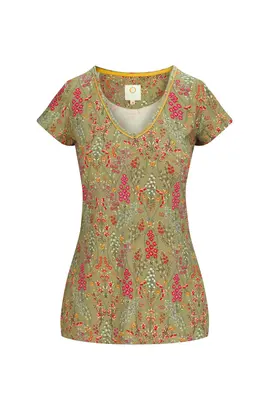 Pip Studio Toy Short Sleeve Top Primavera Green M