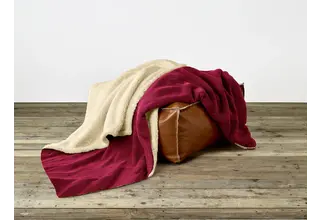 De Witte Lietaer Laya Plaid XL rouge vin