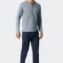 Schiesser Schiesser Pyjama lang blue 176819 56/XXL
