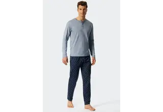 Schiesser Pyjama lang blue 176819 56/XXL