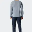 Schiesser Schiesser Pyjama lang blue 176819 56/XXL
