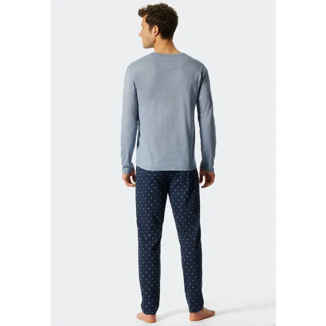 Schiesser Pyjama lang blue 176819 56/XXL