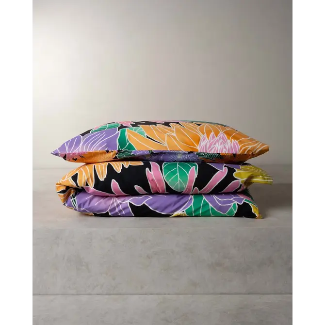 Covers & Co Flower fling Dekbedovertrek Black 140x200/220