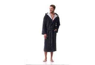 Morgenstern Marc Peignoir homme graphite XL