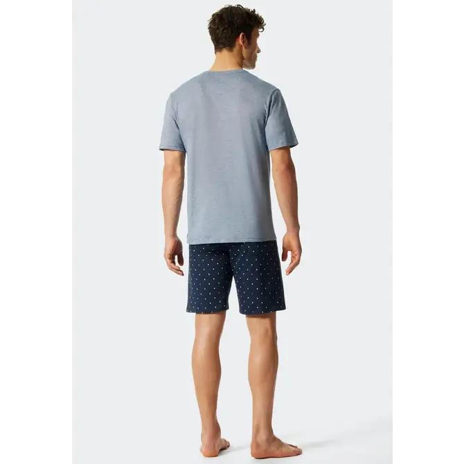 Schiesser Shortama bleu 176820 56/XXL