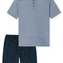 Schiesser Schiesser Shortama blue 176820 56/XXL