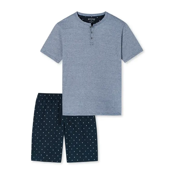 Schiesser Shortama blue 176820 56/XXL