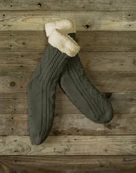 De Witte Lietaer Yamuna Home Socks 40-46 khaki