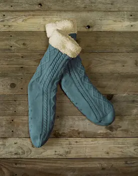 De Witte Lietaer Yamuna Home Socks 40-46 petrol