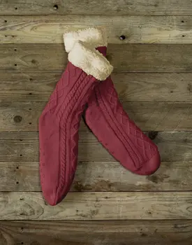 De Witte Lietaer Yamuna Home Socks 40-46 wine red