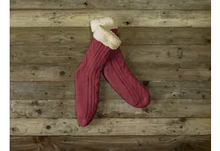 De Witte Lietaer Yamuna Home Socks 40-46 wine red