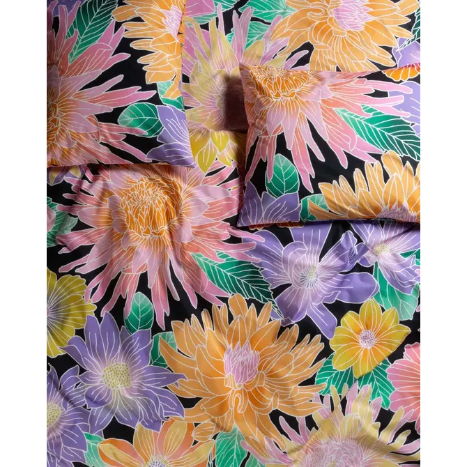Covers & Co Flower fling Kussensloop Black 60x70