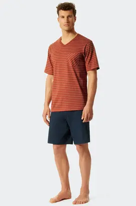 Schiesser Shortama terracotta brown 176952 50/M