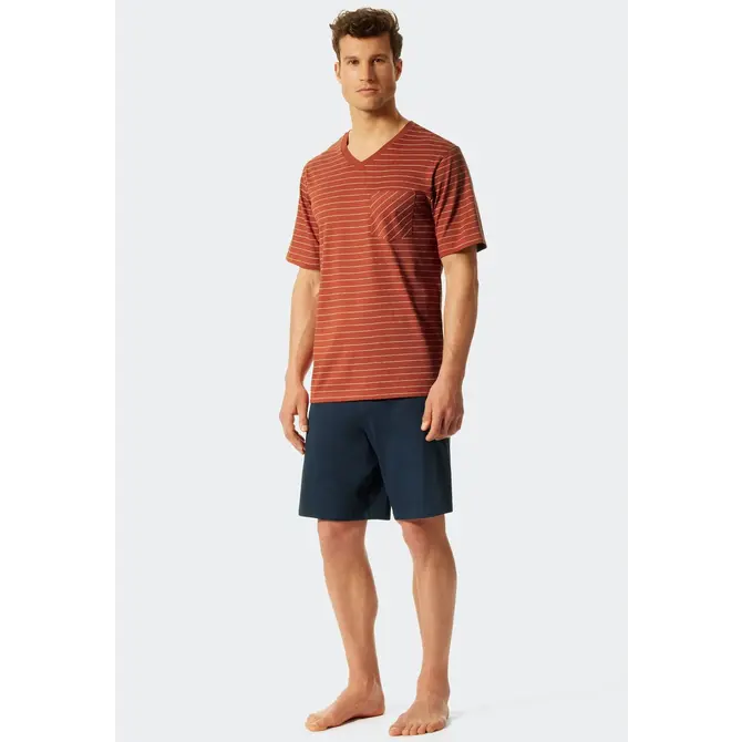 Schiesser Shortama terracotta brown 176952 50/M