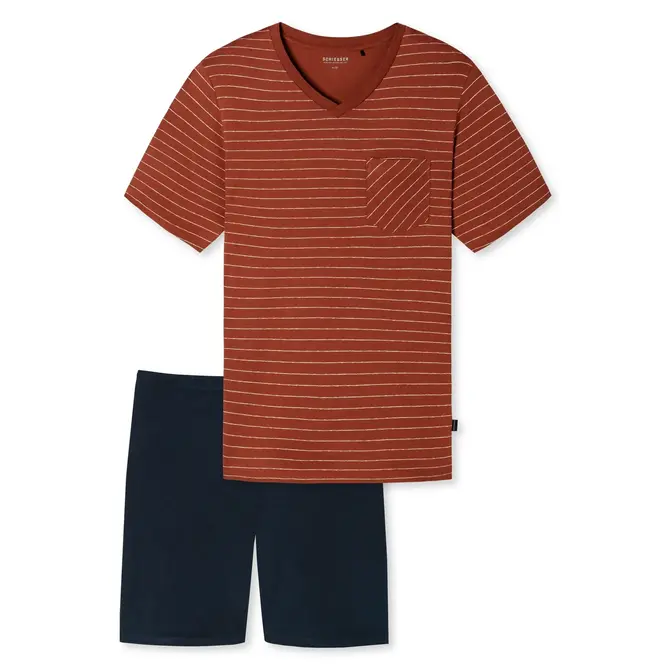 Schiesser Shortama terre cuite marron 176952 50/M