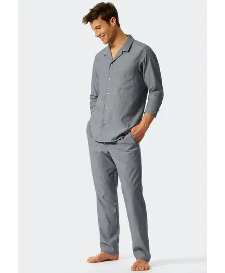 Schiesser Pyjama lang dark blue 176964 50/M