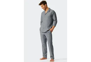 Schiesser Pyjama lang dark blue 176964 52/L