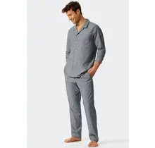 Schiesser Pyjama long bleu foncé 176964 54/XL