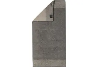 Cawo Two-Tone Bath Towel Graphite 80x150