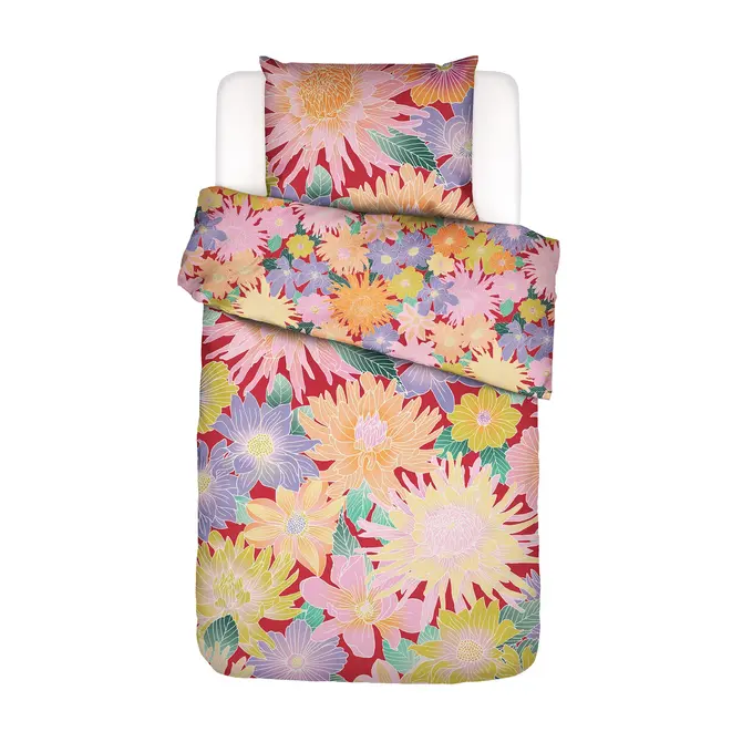 Covers & Co Flower fling Dekbedovertrek Happy red 240x200/220