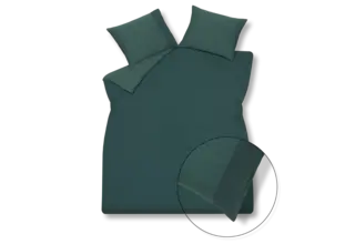 Vandyck Pure 07 Yd W.Band Dekbedovertrek Dark Green 140x220