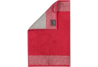 Cawo Serviette de bain bicolore Bordeaux 30x50