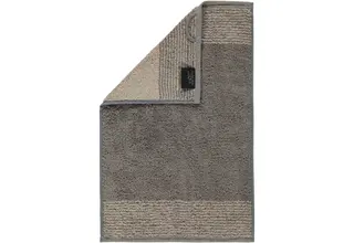 Cawo Two-Tone Guest towel Graphite 30x50
