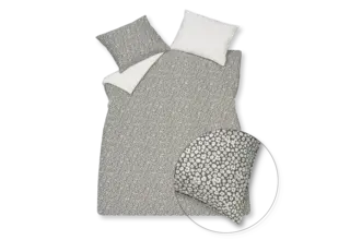 Vandyck Pure 53 Percale Flower Dekbedovertrek Anthracite 140x220