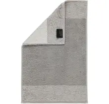 Cawo Serviette de bain bicolore Platina 30x50