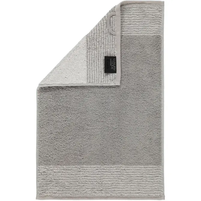 Cawo Serviette de bain bicolore Platina 30x50