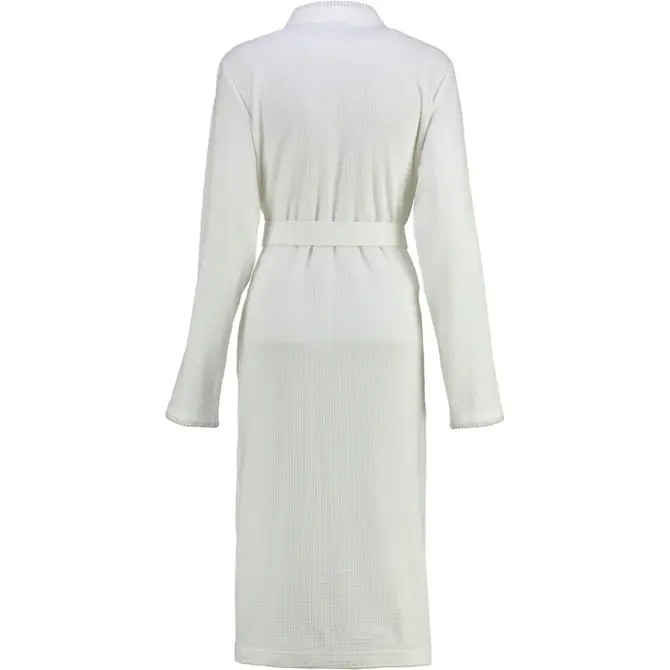 Cawö 812 Dames kimono badjas - weiß-67 32/34