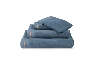 Vandyck Home Uni Gant de toilette bleu vintage 16x22